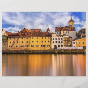 Pittoresque Regensburg River View Scrapbook Paper