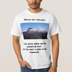 Pittoresque T-Shirt Mt. St. Helens avec une drôle 