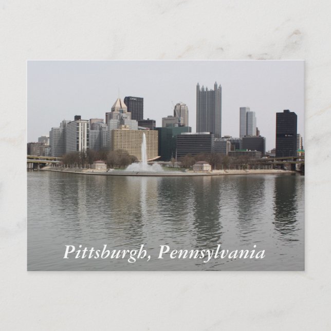 Pittsburgh, carte postale PA (Devant)
