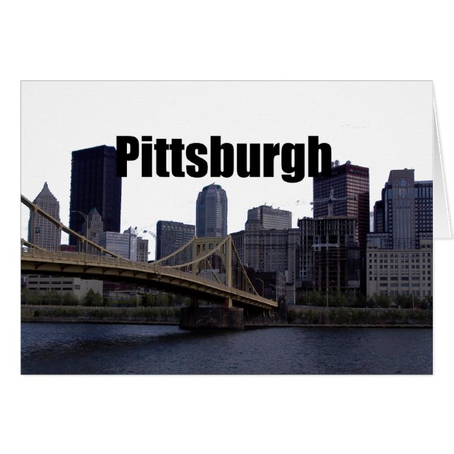 Pittsburgh PA Skyline avec Pittsburgh dans le ciel (Devant horizontal)