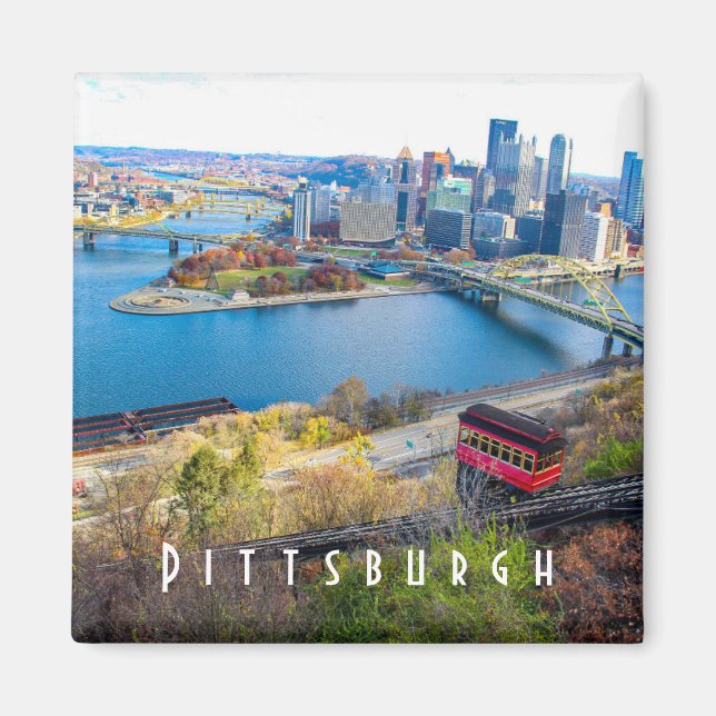 Pittsburgh Skyline Magnet (Devant)