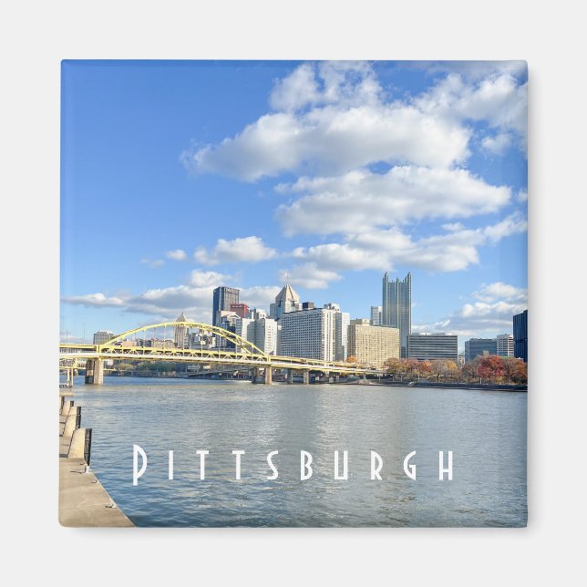 Pittsburgh Skyline Magnet (Devant)