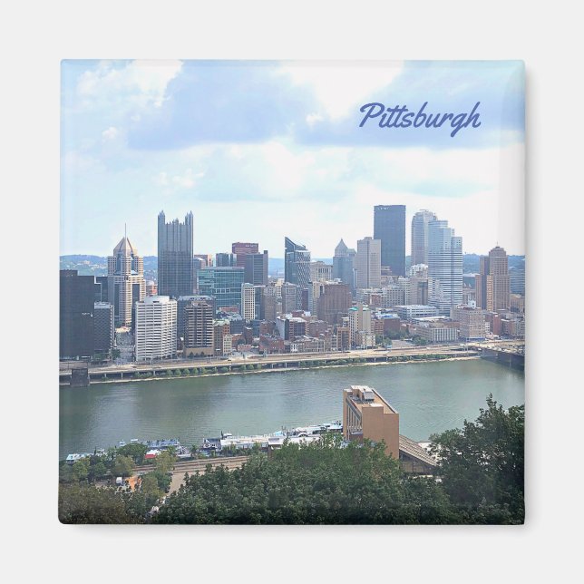 Pittsburgh Skyline Magnet (Devant)