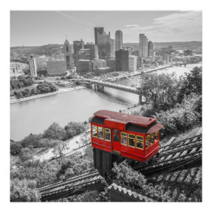 Pittsburgh Steel City Skyline Incline Photographie