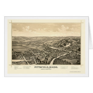 Pittsfield, JE carte panoramique - 1889