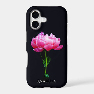 Pivoine Rose Élégante Simple Personnalisable