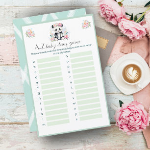 Pivoines de bébé panda Jungle Bébé A-Z Articles po