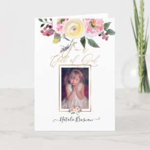 PixDezines Aquarelle Fleurs LDS Programme de baptê
