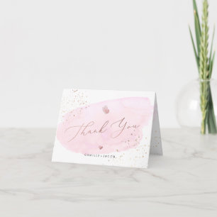 PixDezines Aquarelle Rose Merci Or Rose