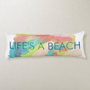 PixDezines aquarelle vie de plage coussin