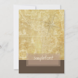 PixDezines Carte Nautique Vintage + boussole