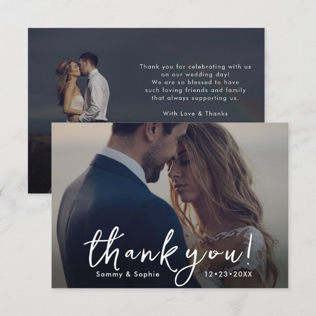 PixDezines do-it-yourself couleurs Script Merci (Devant / Derrière)