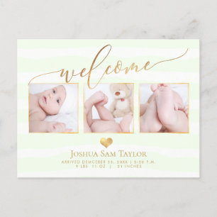 PixDezines Faire-part de naissance de bienvenue/Co