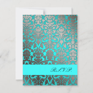 PixDezines Flora Damask, RSVP pour les invitations