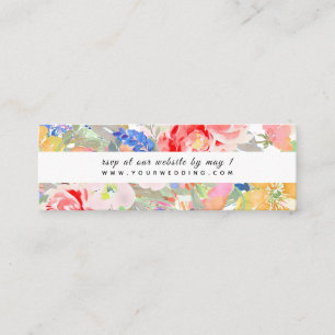 PixDezines Floral Watercolor RSVP Enclsoure Cartes