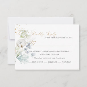 PixDezines H2 Dusty Blue Winter Cotton Cartes RSVP