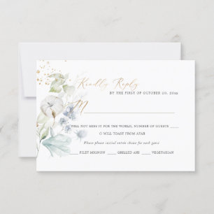 PixDezines H2 Dusty Blue Winter Cotton Cartes RSVP