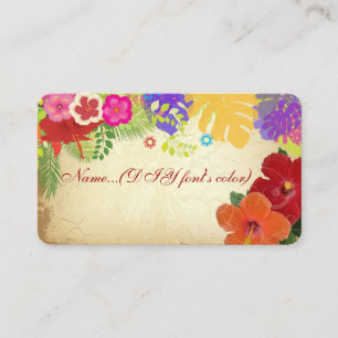 PixDezines hibiscus cartes de place (cartes biz)