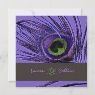 PixDezines Invitations Peacock/Violet