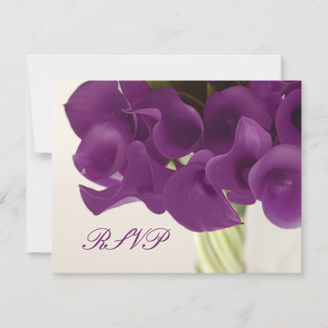 PixDezines Lys/do-it-yourself de Calla violet RSVP (Devant)