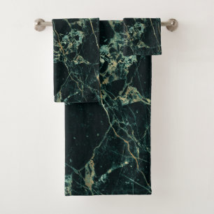 PixDezines MARBRE VERT FORET+VEINES D'OR FAUX