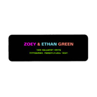 PixDezines Neon Colors B'nai Mitzvah Étiquette