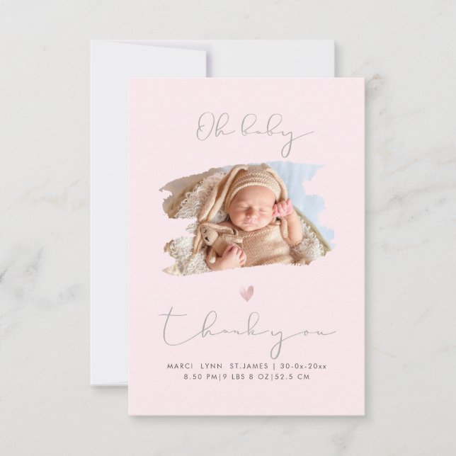 PixDezines Oh Baby shower Merci couleur DO-IT-YOUR (Devant)