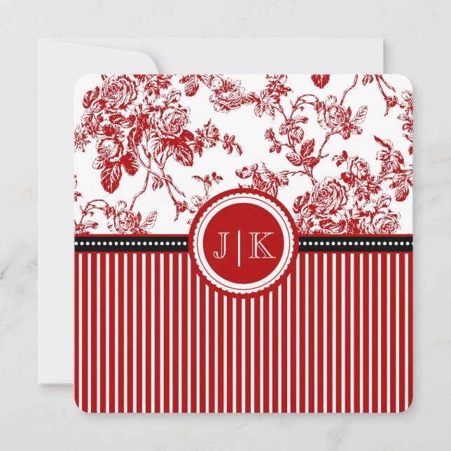 PixDezines Red Toile Roses Vintages (Devant)