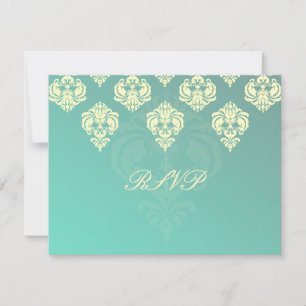 PixDezines Rossellini Damask RSVP pour invitations