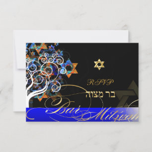 PixDezines Rsvp Arbre de Vie Mitzvah/Champagne