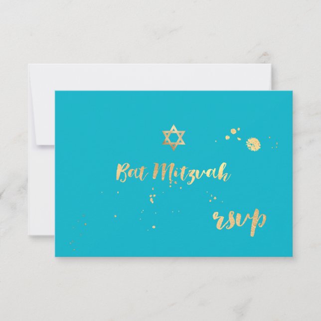 PixDezines rsvp couleur bat mitzvah/éblouie/do-it- (Devant)