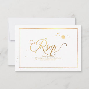 PixDezines RSVP Dazzled/Faux Gold/do-it-yourself A