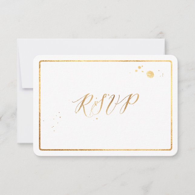 PixDezines RSVP Faux Gold Foil/do-it-yourself Colo (Devant)