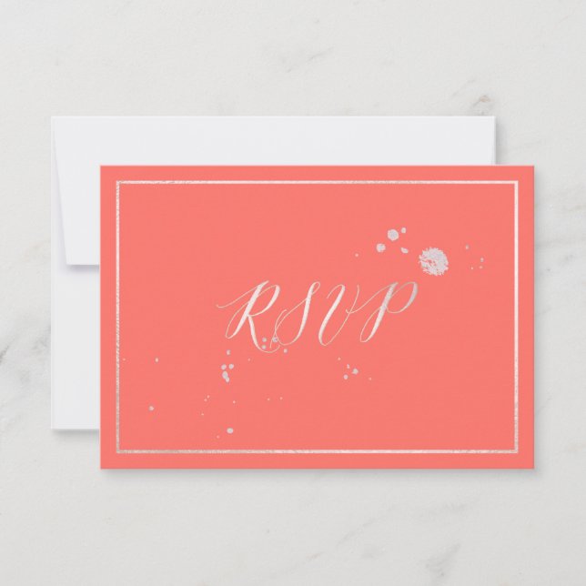 PixDezines RSVP Faux Rose Gold Foil/do-it-yourself (Devant)