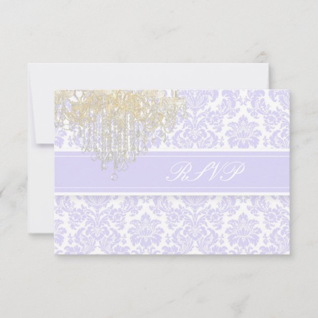 PixDezines rsvp moiré damask+Chandelier/violet (Devant)
