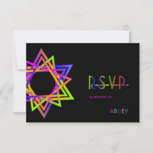 PixDezines RSVP Neon Lights/Vegas/Bat mitzvah