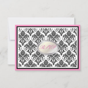 PixDezines rsvp noir jolie damask/do-it-yourself g