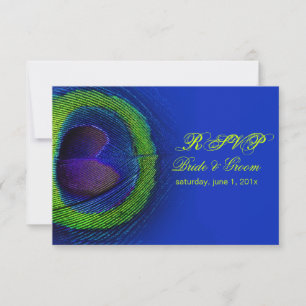 PixDezines rsvp paon oeil/cobalt/do-it-yourself