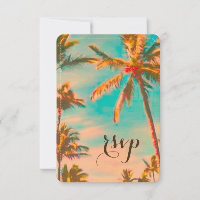 PixDezines rsvp Plage hawaïenne vintage/cobalt (Devant)