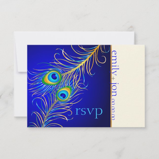 PixDezines RSVP psychédélique paon/bleu cobalt (Devant)