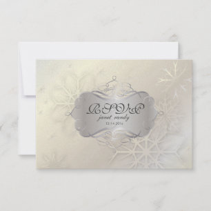 PixDezines rsvp Snowflakes, Mariage d'hiver