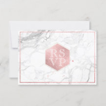 PixDezines RSVP Sweet Honeycomb Faux Rose Gold