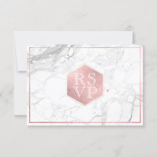 PixDezines RSVP Sweet Honeycomb Faux Rose Gold