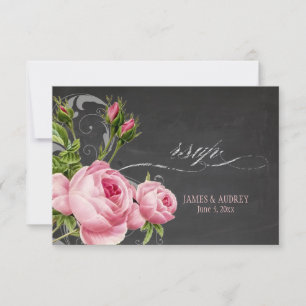 PixDezines rsvp tchalkboard+roses vintages+pivots