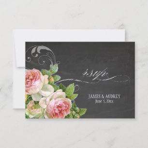 PixDezines rsvp tchalkboard+roses vintages+tourbil