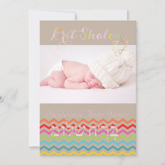 PixDezines shalom/cadre photo + étoiles/couleur do (Devant)