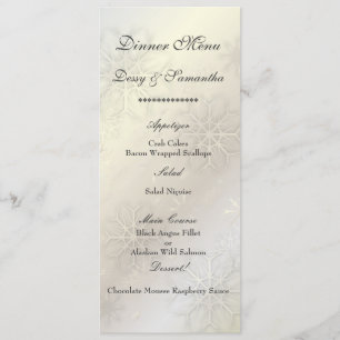 PixDezines Snowflakes sur glace, menu