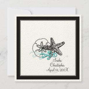 PixDezines Starfish, invitations de mariage