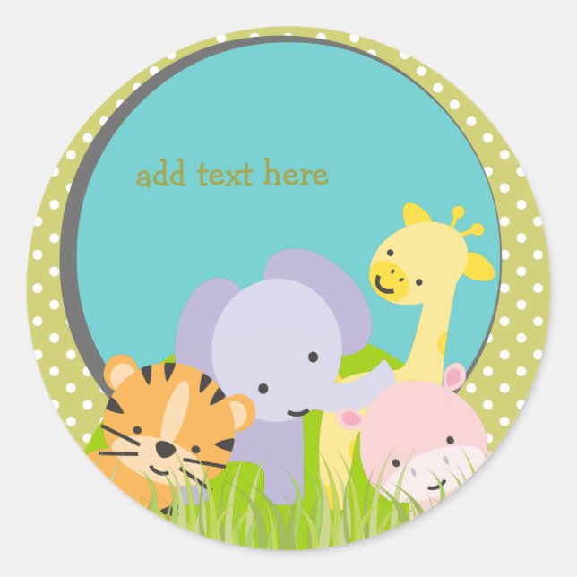 PixDezines stickers Jungle/couleurs do-it-yourself (Devant)