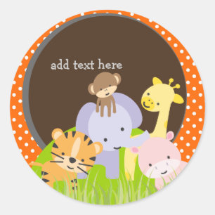 PixDezines stickers Jungle/do-it-yourself couleur